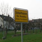 Ortsschild Klassische-Lokalität-Schlaifhausen