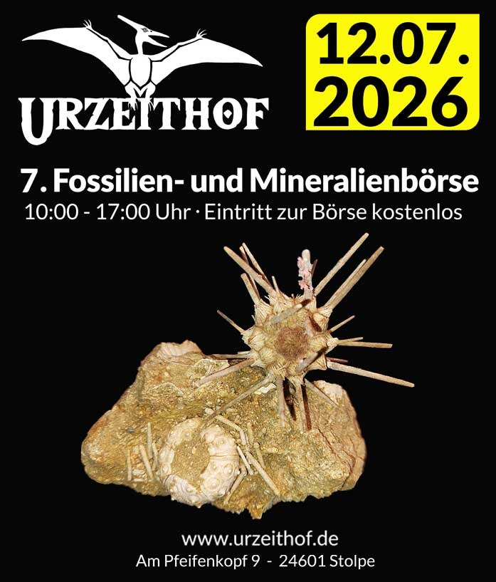 7. Fossilien- und Mineralienbörse auf dem Urzeithof 2026